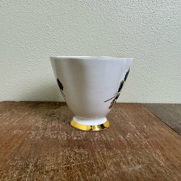 Royal London Bone China England Footed Tea Cup‎ Dark Prink Rose Gold Numbered - Picture 4 of 6